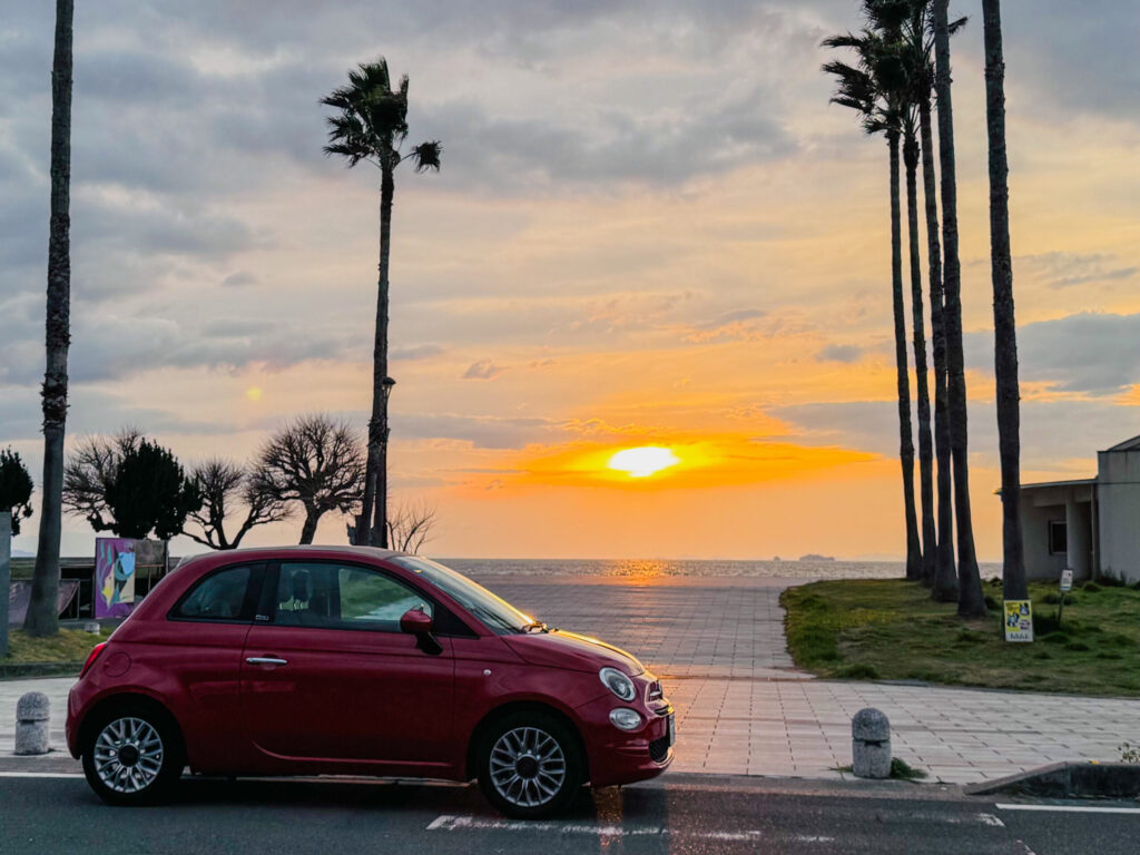 一の宮公園の夕日