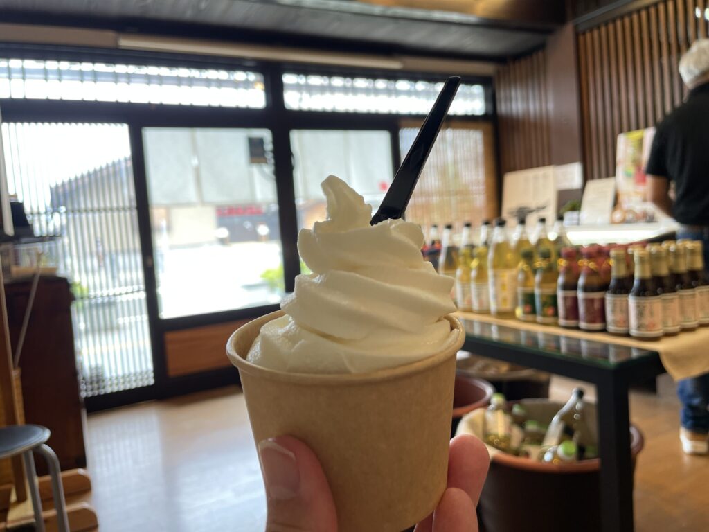 お酢蜜ソフトクリーム