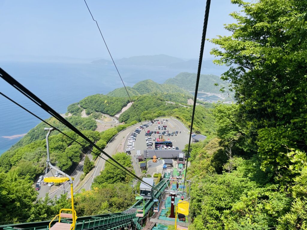 三方五湖のロープウェイ