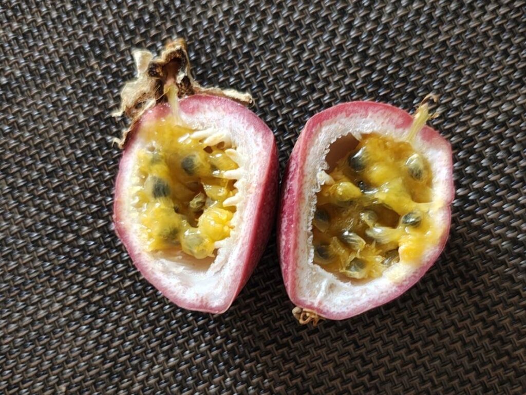 パッションフルーツの中身