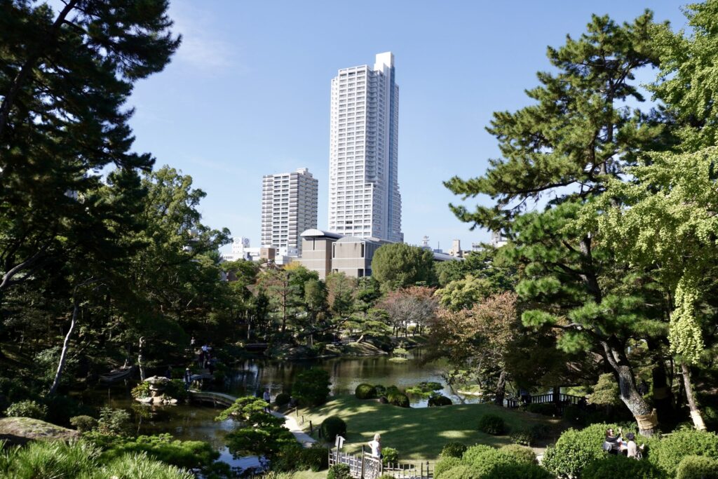 庭園からの眺め