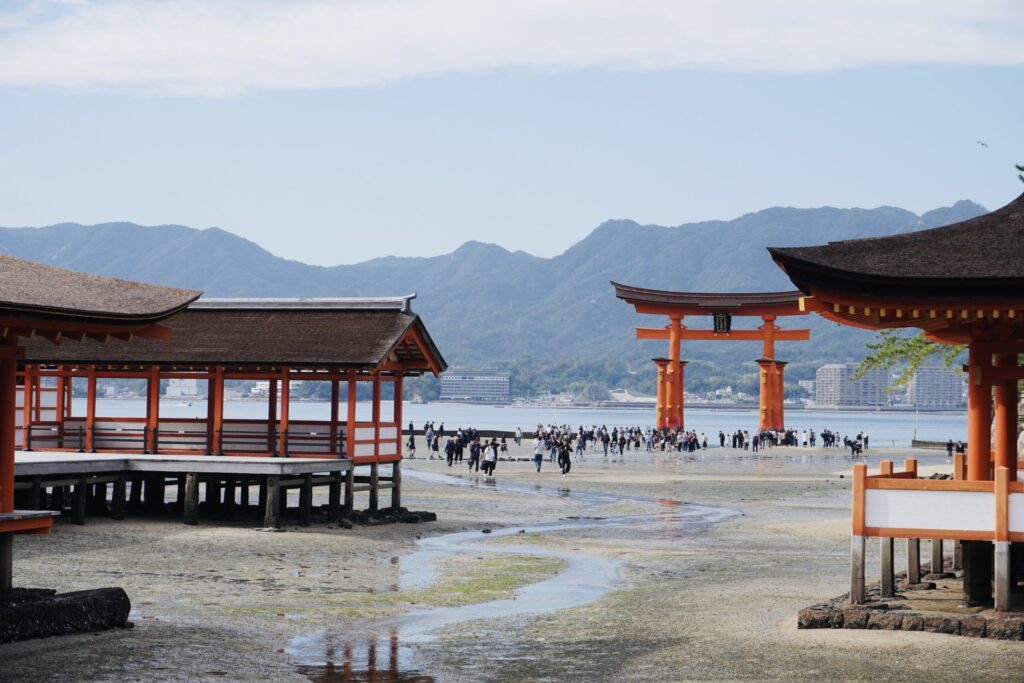 本殿から見える鳥居