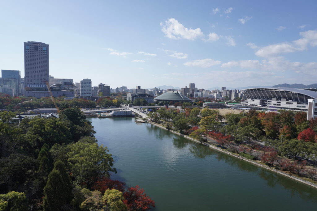 広島城 天守閣 眺望 南側