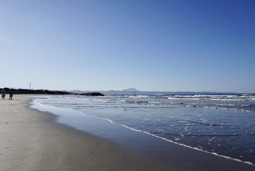 稲佐の浜の海岸線