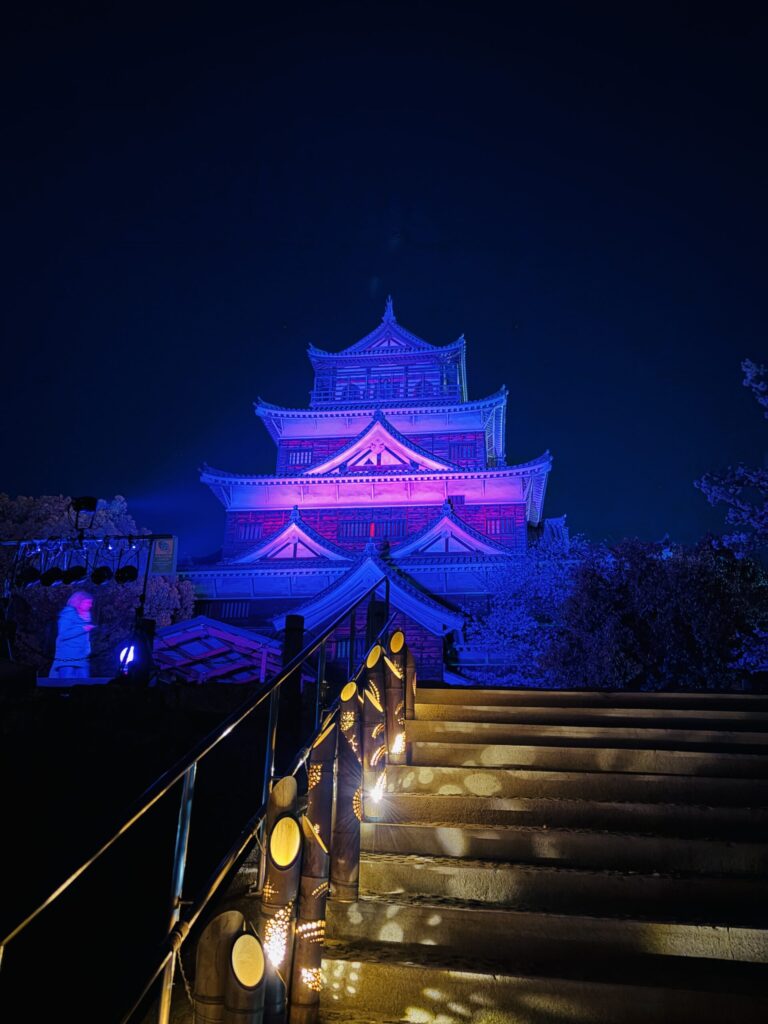 広島城　2026ライトアップ　HIKARI絵巻