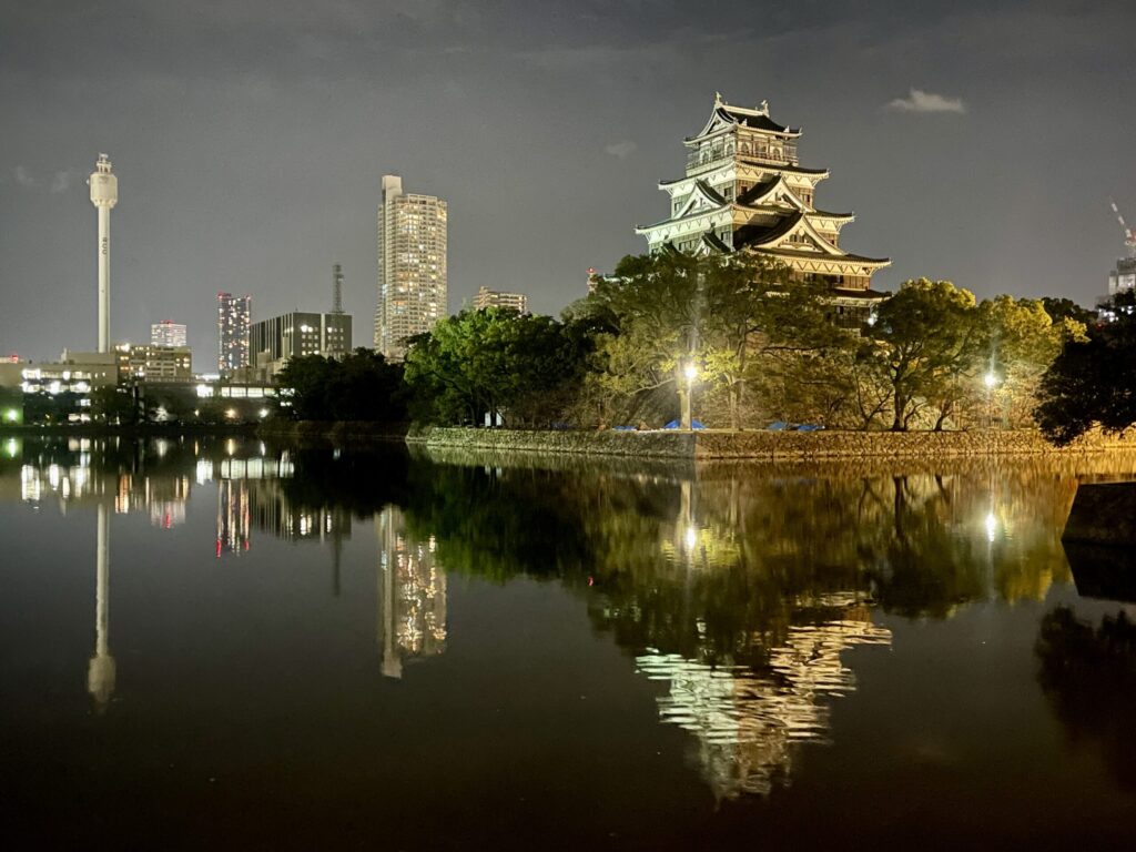 広島城 ライトアップ
