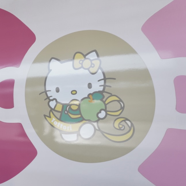 鳥取ハローキティ　ハローキティ新幹線　500系　ボディ　ラッピング