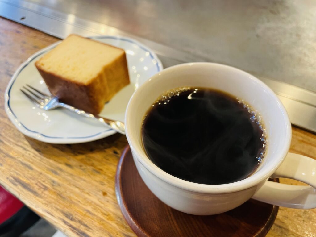 コーヒー　きよ吉ブレンド　酒ケーキ　コーヒーブレイク